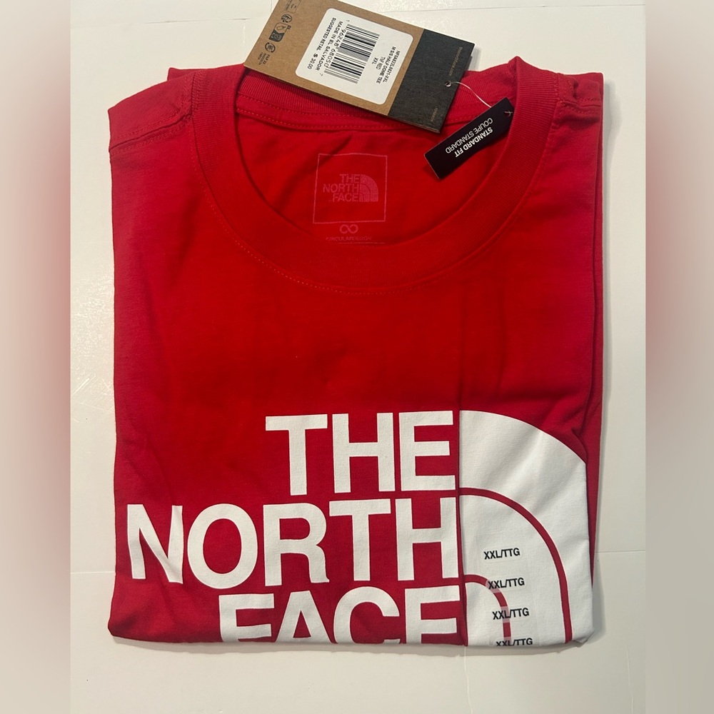 New North Face Dome Tee XXL Tshirt Red